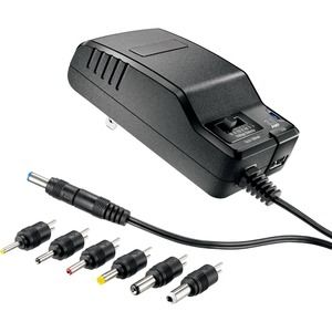 Insignia™ - 15.6 W 4.9 ft Universal AC Adapter - Black